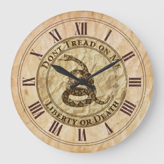 Grande Horloge Ronde Don't Tread on Me (Recto)