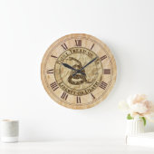 Grande Horloge Ronde Don't Tread on Me (Maison)