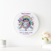 Grande Horloge Ronde Don't Worry, You'll Have Time for Everything" (Maison)