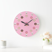 Grande Horloge Ronde Donuts et coffee diner (Maison)