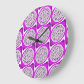 Grande Horloge Ronde Doodle Dragonfruit (Angle)