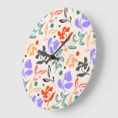 Grande Horloge Ronde Doodle Garden (Angle)