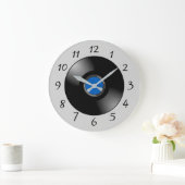 Grande Horloge Ronde Dossier de vinyle (Maison)