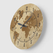 Grande Horloge Ronde Dossier du Parchment Mondial (Angle)