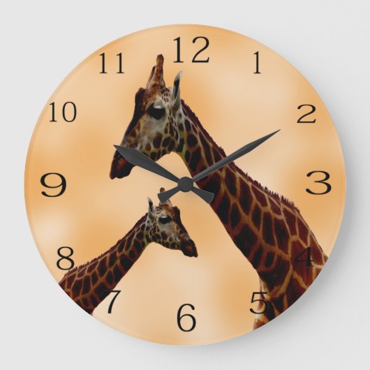 Grande Horloge Ronde Double problème de girafe, (Recto)