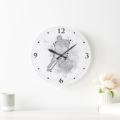 Grande Horloge Ronde Double vision de hockey (Maison)