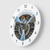 Grande Horloge Ronde Douglas DC-3 Aircraft. Hélice (Angle)