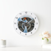 Grande Horloge Ronde Douglas DC-3 Aircraft. Hélice (Maison)