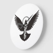 Grande Horloge Ronde Dove avec clé (Angle)