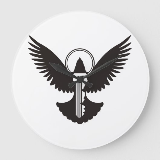 Grande Horloge Ronde Dove avec clé (Recto)