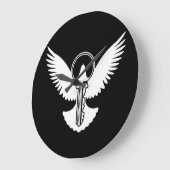 Grande Horloge Ronde Dove avec clé (Angle)
