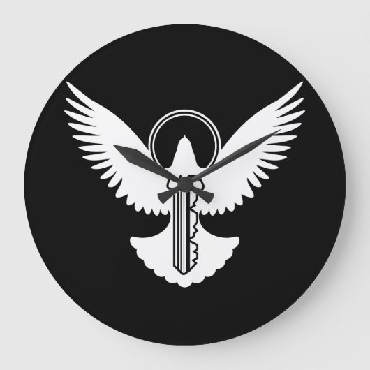 Grande Horloge Ronde Dove avec clé (Recto)