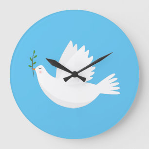 Grande Horloge Ronde Dove with olive branch
