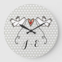 Doves blanches personnalisées Mariage Cadeau Acryl