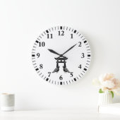 Grande Horloge Ronde Doves et Torii face (Maison)