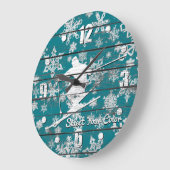 Grande Horloge Ronde Downhill Ski Personalize (Angle)