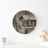 Grande Horloge Ronde Downy Woodpecker (Maison)