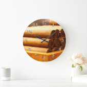 Grande Horloge Ronde Dr. nombres argentés de Romana de La de cigares (Maison)