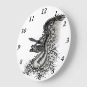 Grande Horloge Ronde Dragon de Chine (Angle)