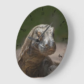 Grande Horloge Ronde Dragon de moniteur Komodo (Angle)