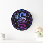 Grande Horloge Ronde Dragon de Purple (Maison)