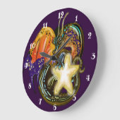Grande Horloge Ronde Dragon de Star Glow (Angle)