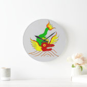 Grande Horloge Ronde dragon effrayant (Maison)