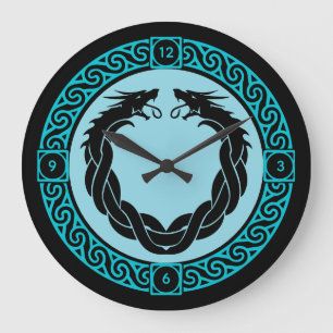 Grande Horloge Ronde Dragon mythique
