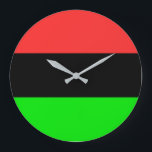 Grande Horloge Ronde Drapeau africain<br><div class="desc">Drapeau africain</div>