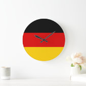 Grande Horloge Ronde Drapeau Allemagne (Maison)