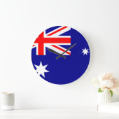 Grande Horloge Ronde Drapeau australien (Maison)