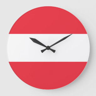 Grande Horloge Ronde Drapeau Autriche (Autriche)