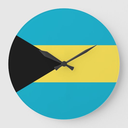 Grande Horloge Ronde Drapeau Bahamas (Recto)