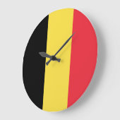 Grande Horloge Ronde Drapeau belge (Angle)