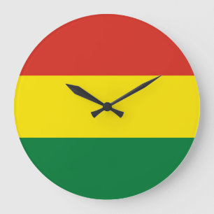 Grande Horloge Ronde Drapeau bolivien