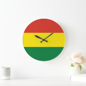 Grande Horloge Ronde Drapeau bolivien (Maison)