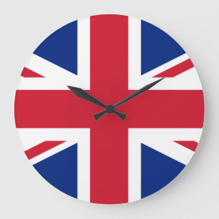 Grande Horloge Ronde Drapeau britannique