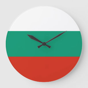 Grande Horloge Ronde Drapeau Bulgarie