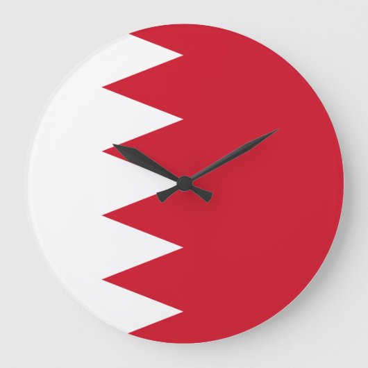 Grande Horloge Ronde Drapeau de Bahreïn (Recto)