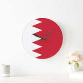 Grande Horloge Ronde Drapeau de Bahreïn (Maison)