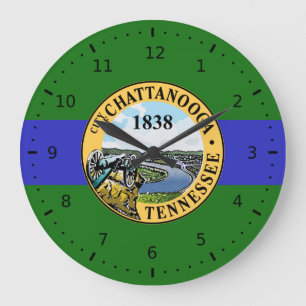 Grande Horloge Ronde Drapeau de Chattanooga, Tennessee