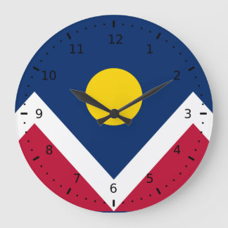 Grande Horloge Ronde Drapeau de Denver, Colorado