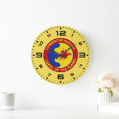 Grande Horloge Ronde Drapeau de la nation Comaanche (Maison)