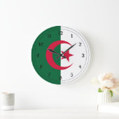 Grande Horloge Ronde Drapeau de l'Algérie (Maison)