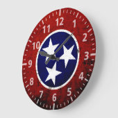 Grande Horloge Ronde Drapeau de l'État du Noir (Angle)