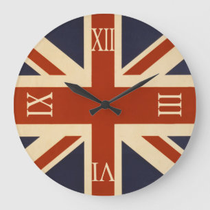 Grande Horloge Ronde Drapeau de l'Union britannique