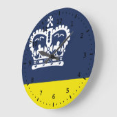 Grande Horloge Ronde Drapeau de Regina (Saskatchewan) (Angle)