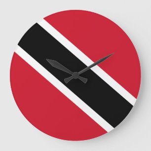 Grande Horloge Ronde Drapeau de Trinité-et-Tobago