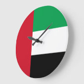 Grande Horloge Ronde Drapeau des Émirats arabes unis (Angle)