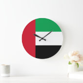 Grande Horloge Ronde Drapeau des Émirats arabes unis (Maison)